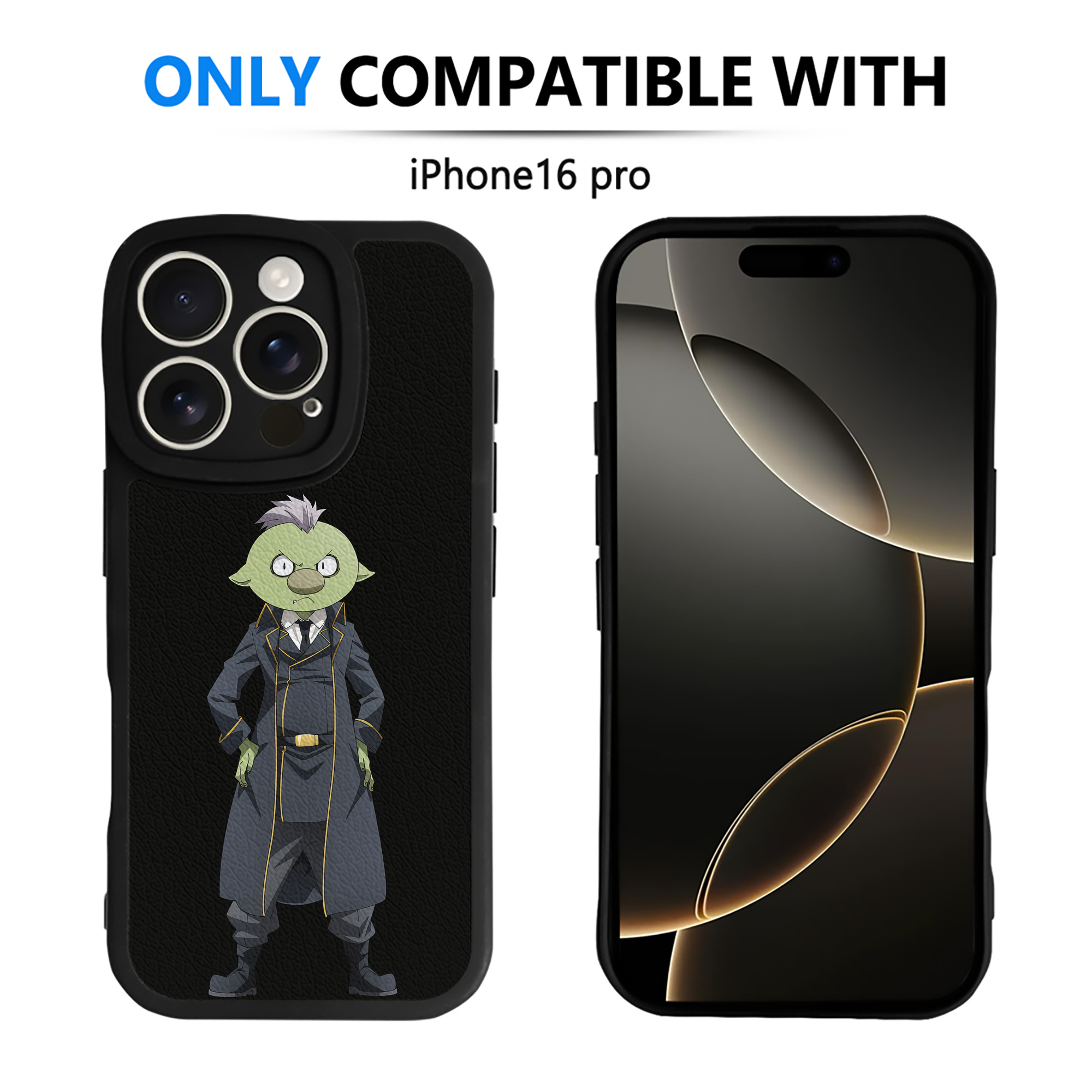 （画像用） 転スラ Regarding Reincarnated to Slime 【iPhone 16シリーズ対応】シリコンスマホケース（レザー調） 材質：シリコン
